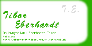 tibor eberhardt business card